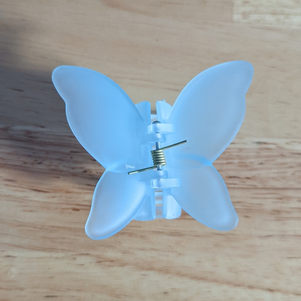 Baby Blue Butterfly Hair Claw
